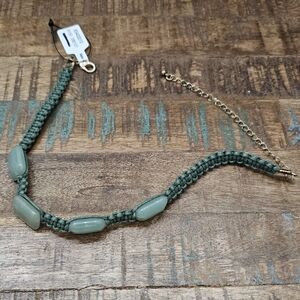 Free People Sweet Carolina Boho Choker Necklace Teal NWT